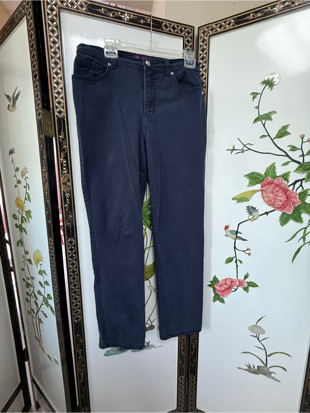 Gloria Vanderbilt Dark Navy Straight Leg Jeans COTTAGECORE Gorpcore utility